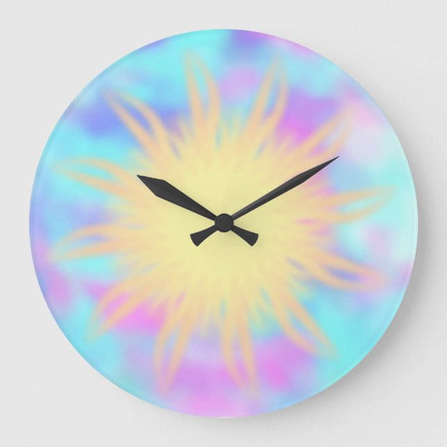 Faith ~ Burst Large Clock (Front)