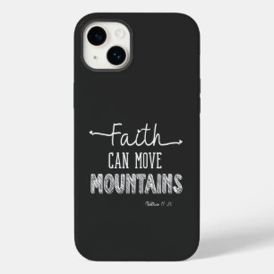 Faith Can Move Mountains Black and White Design  Case-Mate iPhone 14 Plus Case
