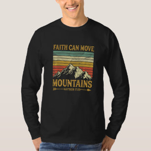 Faith Can Move Mountains Mens Womens Kids Religiou T-Shirt
