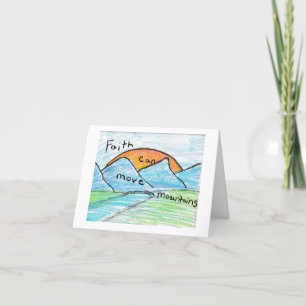 Faith Can Move Mountains Thank You Card