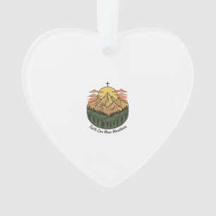 Faith Can Move Mountains Vintage Mountain Shirt (3 Ornament