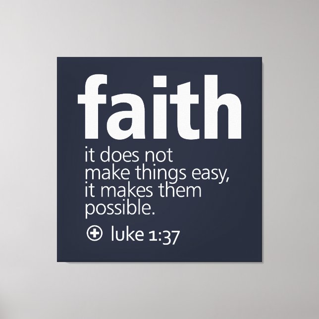 Faith Canvas Print (Front)