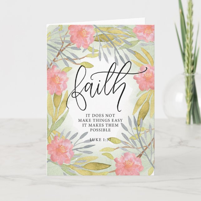 Faith Card for Inspiration/Motivation (Front)