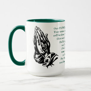 Faith Coffee Mug - Écriture de prière du Seigneur