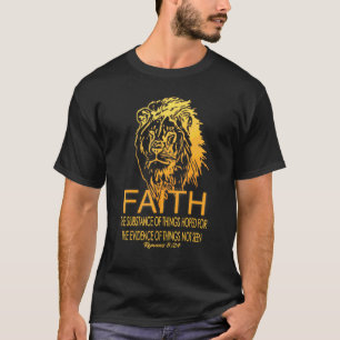 Faith Cool Christian Lion Bible Verse Romans 824 T-Shirt