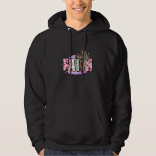 Faith Cross Christian Jesus Leopard Cross For Men Hoodie