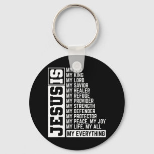 Faith Cross Christian Religious Jesus Lord Gift Je Keychain