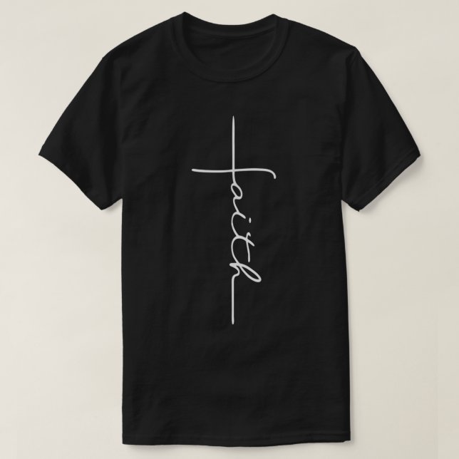 Faith Cross Christian T for Men Women Kids  T-Shirt (Design Front)