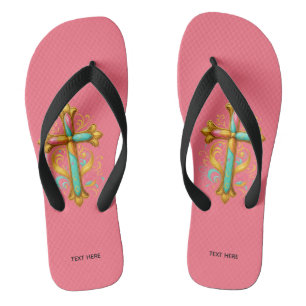 Faith Cross  Flip Flops
