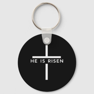 Faith Cross Jesus Resurrection Christians Keychain