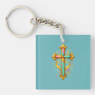 Faith Cross Keychain