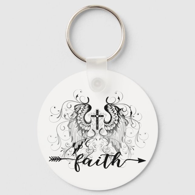 Faith  cross  keychain (Front)