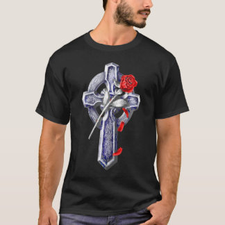 Faith Cross Rose Jesus Christian Lover         T-Shirt