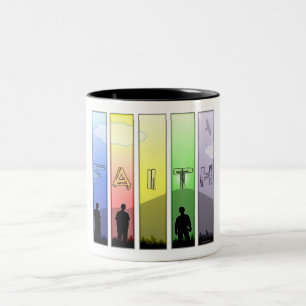 Faith Cross Two-Tone Coffee Mug