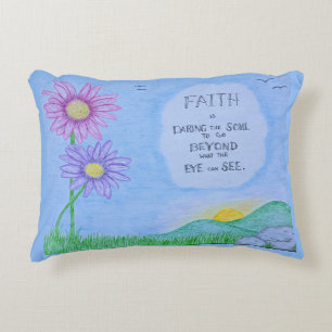 Faith Dares the Soul - Throw Pillow