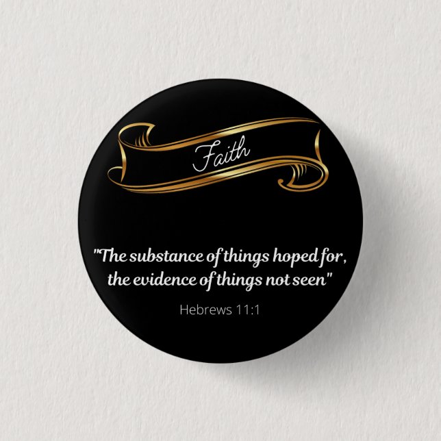 Faith Definition 1 Inch Round Button (Front)