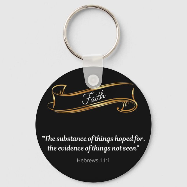 Faith Definition  Keychain (Front)