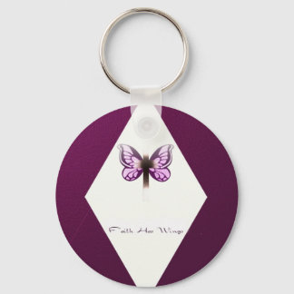 Faith Diamond Keychain