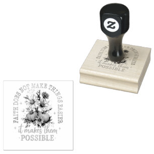 Faith Does Not.... Rubber Stamp