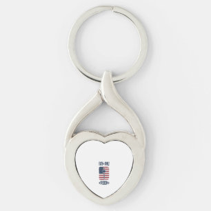 Faith Family Freedom Patriotic Cross USA Flag Vect Keychain