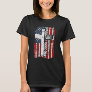 Faith Family Freedom Patriotic US Flag Christian 4 T-Shirt