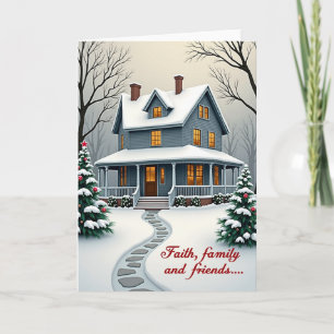 Faith Family Friends Home Card
