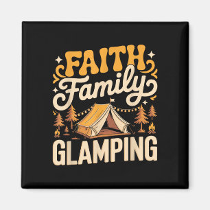 Faith family glamping luxury camping glamper magnet