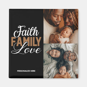 Faith Family Love Personalized Magnet