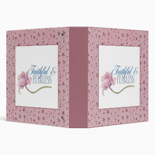 Faith & Fearless Typography Design Throw Pillow Binder