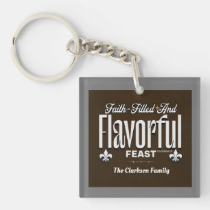 Faith-Filled and Flavorful Feast – Colossians 3:17 Keychain