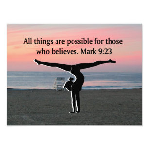FAITH FILLED GYMNAST PHOTO PRINT