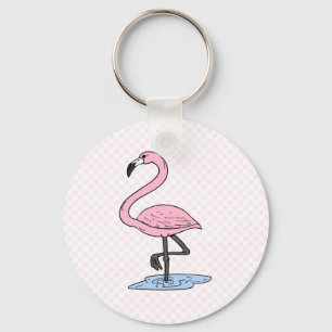 Faith Flamingo Keychain