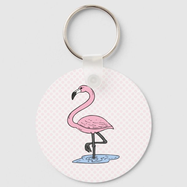 Faith Flamingo Keychain (Front)