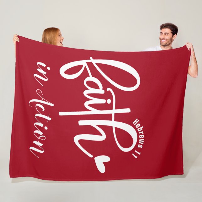 Faith - Fleece Blanket, 60"x80" (In Situ)