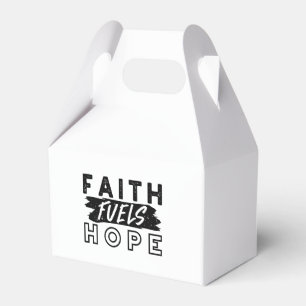 Faith Fuels Hope Quote – Uplifting Christian Art Favor Box