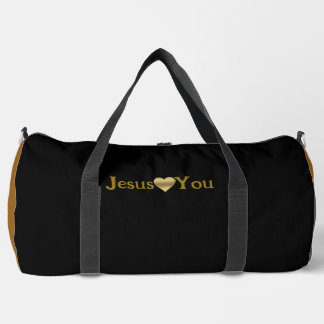 Faith Gifts Collection:Jesus Loves You Large Duffle Bag