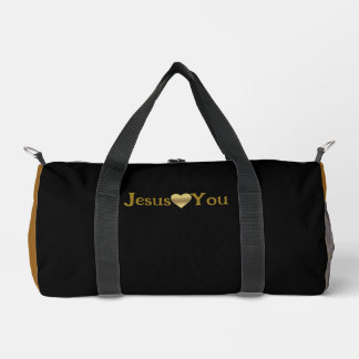 Faith Gifts Collection:Jesus Loves You Small Duffle Bag