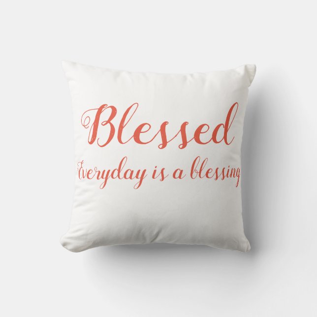 Faith Gifts Collection Throw Pillow (Front)