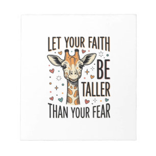 Faith Giraffe Inspirational Vintage Shirt Design_1 Notepad