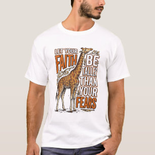 Faith Giraffe Vintage Inspirational Shirt Design_1