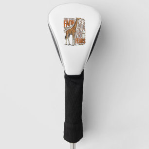 Faith Giraffe Vintage Inspirational Shirt Design_1 Golf Head Cover