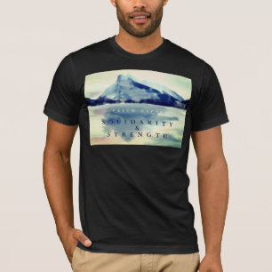 FAITH GIVES SOLIDARITY INSPIRATIONAL BLACK T-Shirt