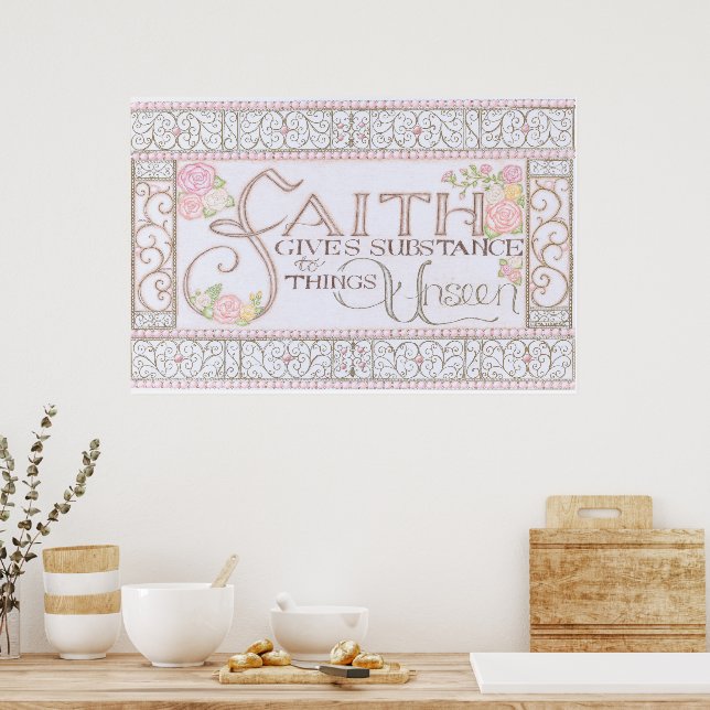 FAITH Gives Substance Wall Art (Kitchen)