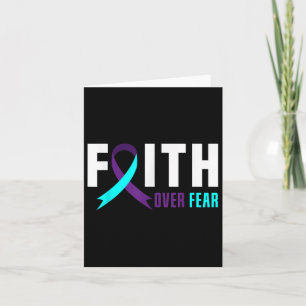 Faith God Fear Support Suicide Prevention Awarenes Card