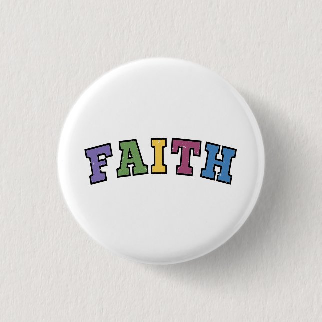 Faith Good Friday Easter   1 Inch Round Button (Front)