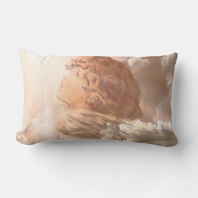 Faith Guardian Angel Lumbar Pillow (Front)