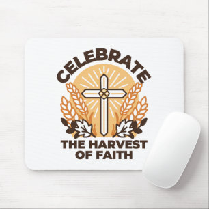Faith Harvest Celebration – Inspirational Art Mouse Pad