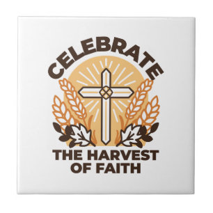 Faith Harvest Celebration – Inspirational Art Tile
