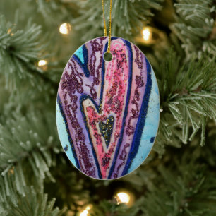 Faith Hearts Art Custom Holiday Cadeaux Ornements
