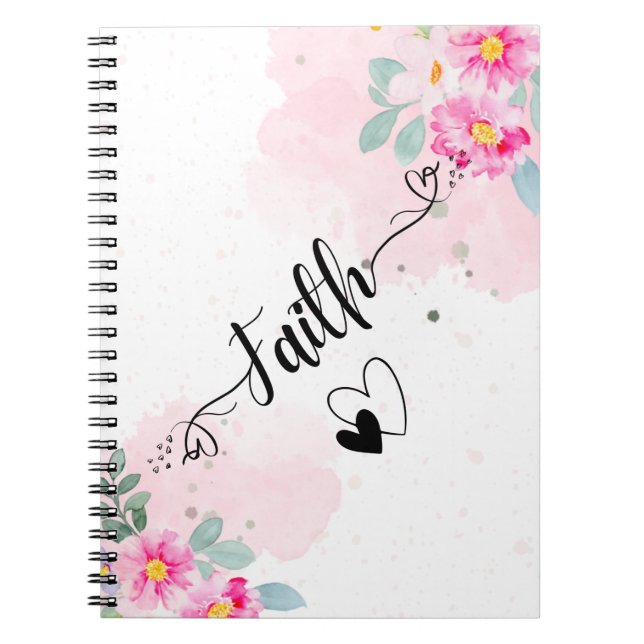 Faith & Hearts Carnet Floral (Devant)